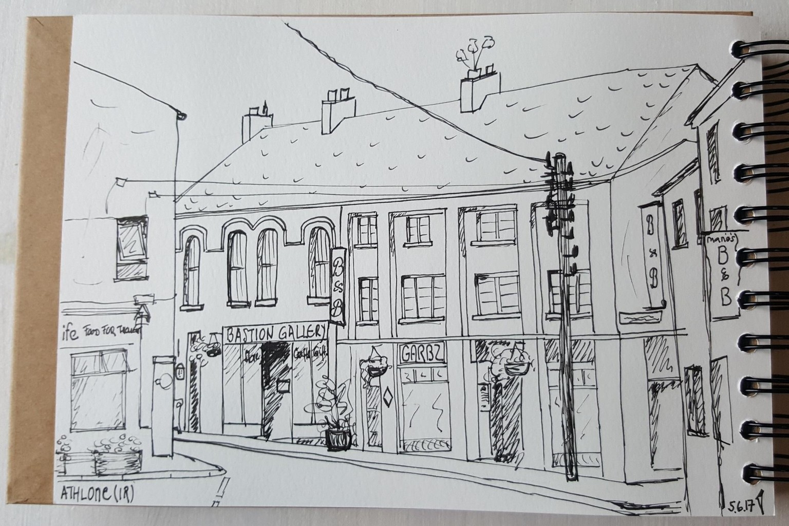 Sketching Athlone (Ireland) - image 2 - student project
