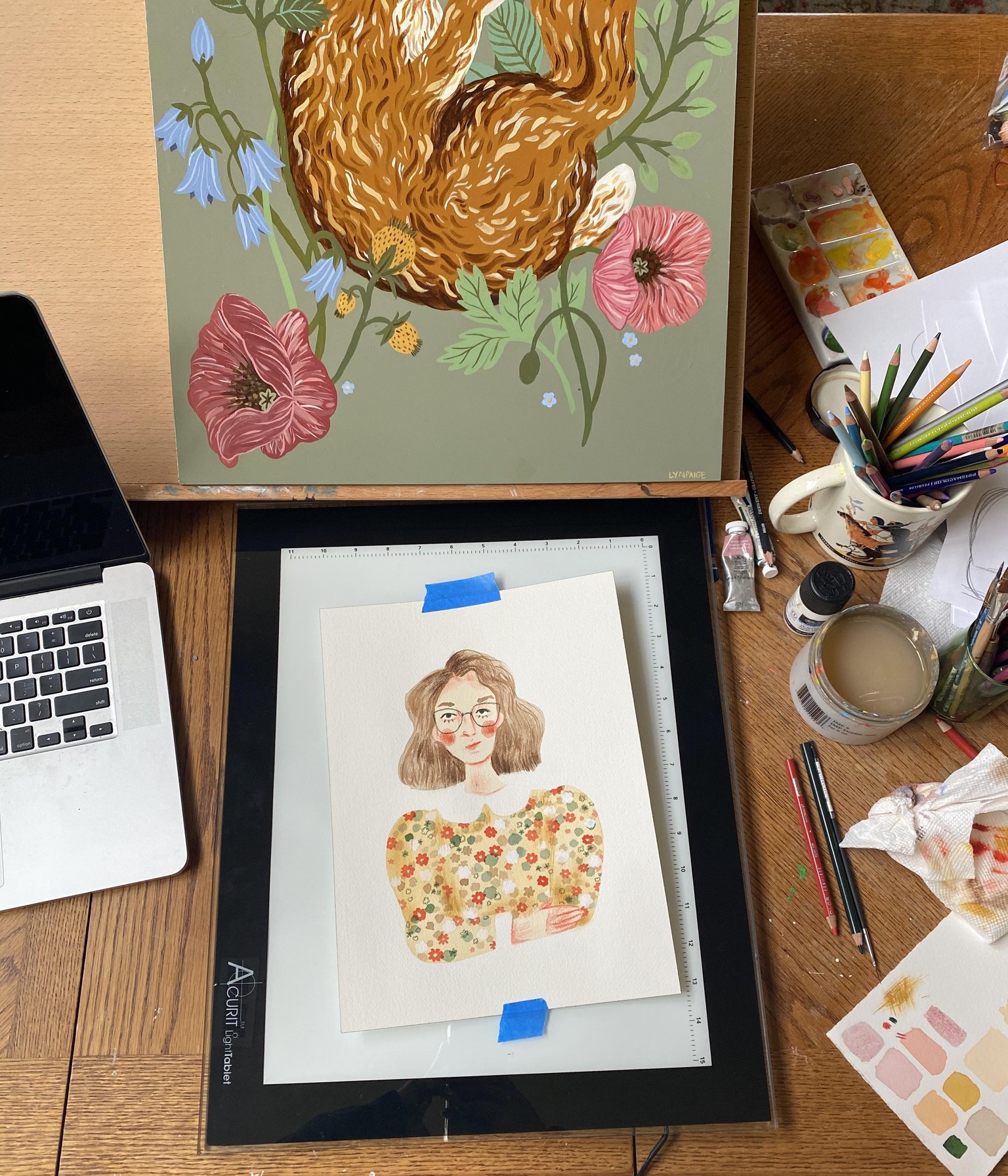 Mixed Media Self Portrait - image 1 - student project