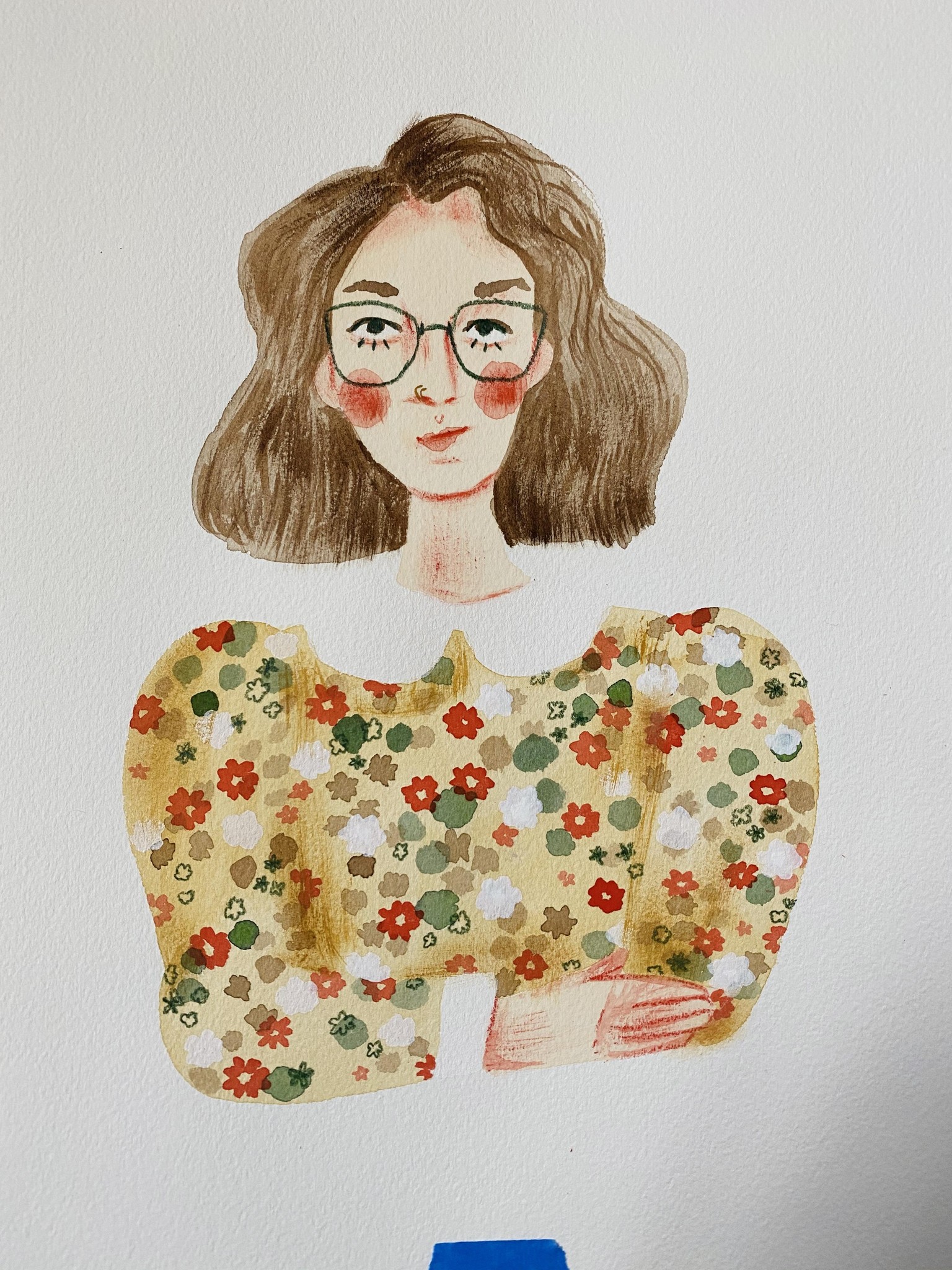 Mixed Media Self Portrait - image 2 - student project