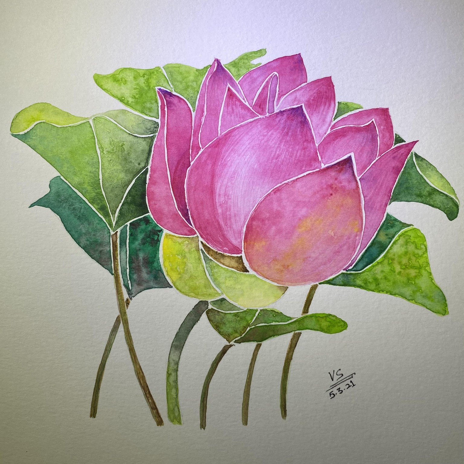Watercolor Botanicals - image 3 - student project