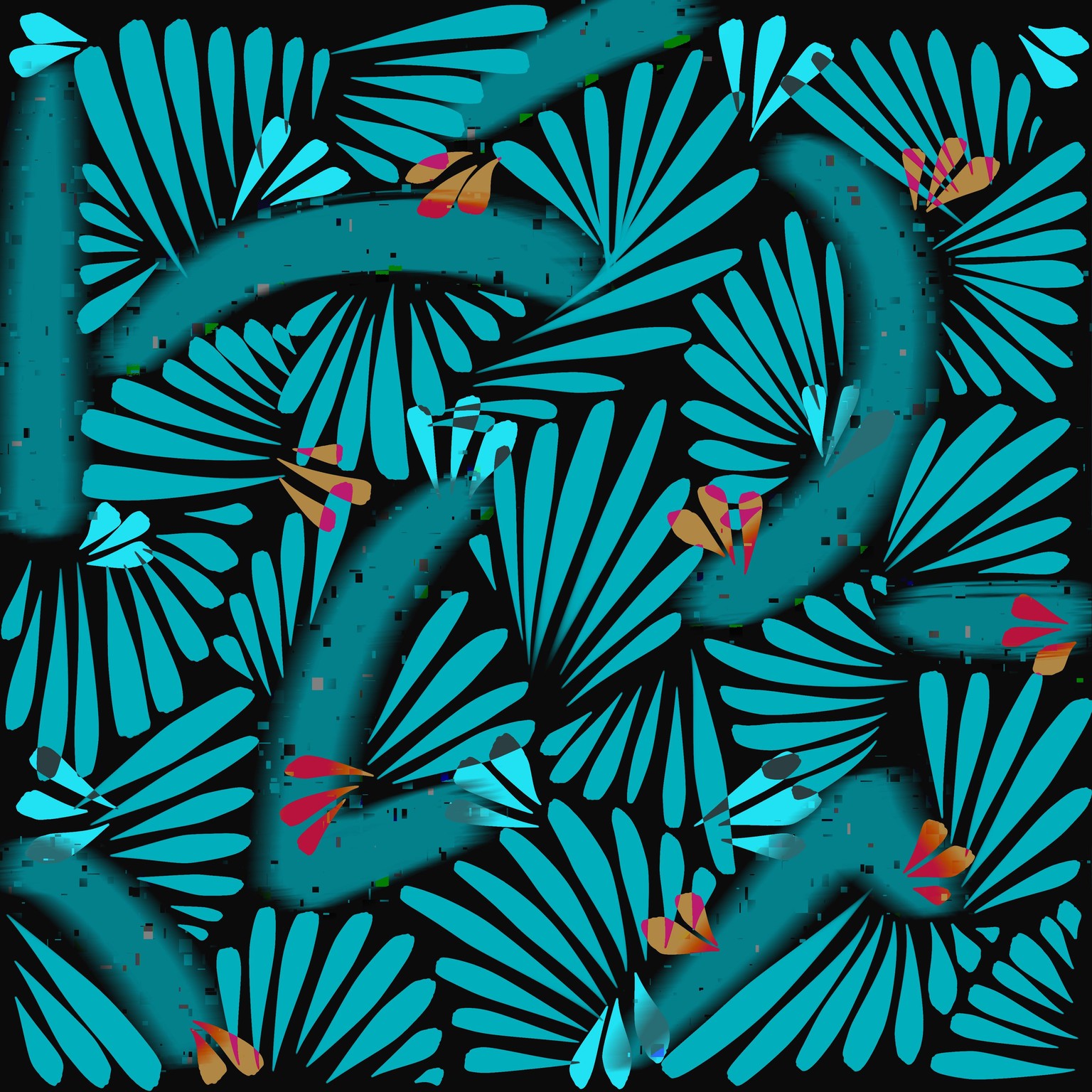 Abstract murals in Procreate - image 3 - student project
