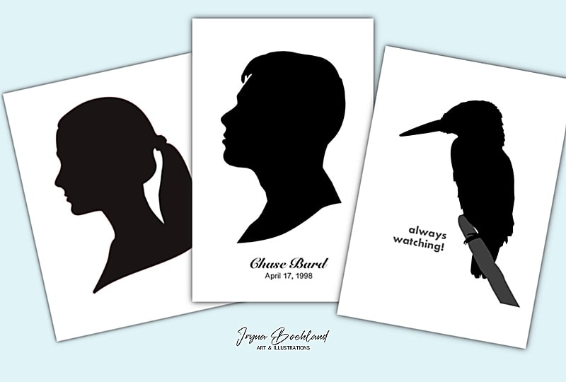 Custom Silhouette Art in Ai - image 1 - student project