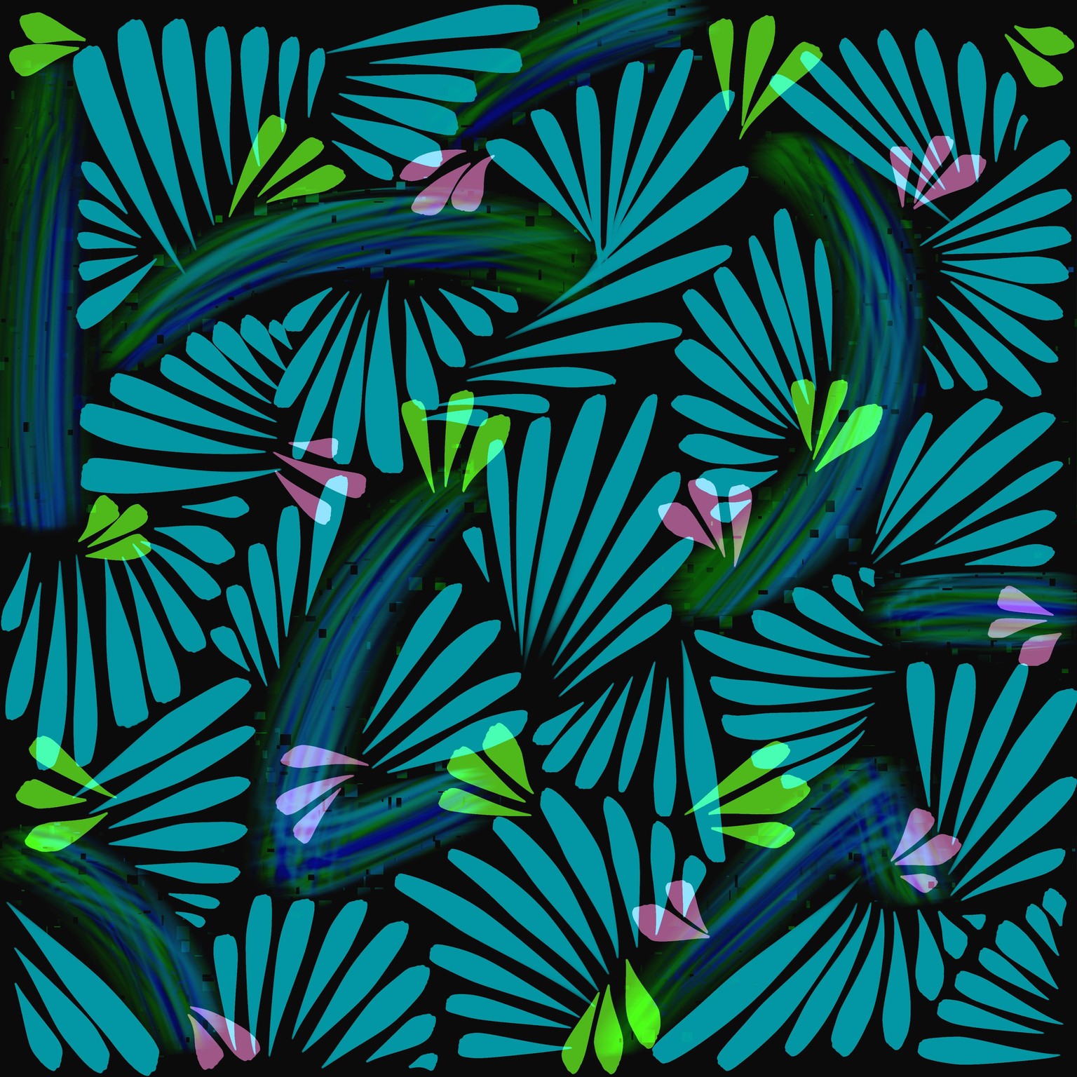 Abstract murals in Procreate - image 4 - student project