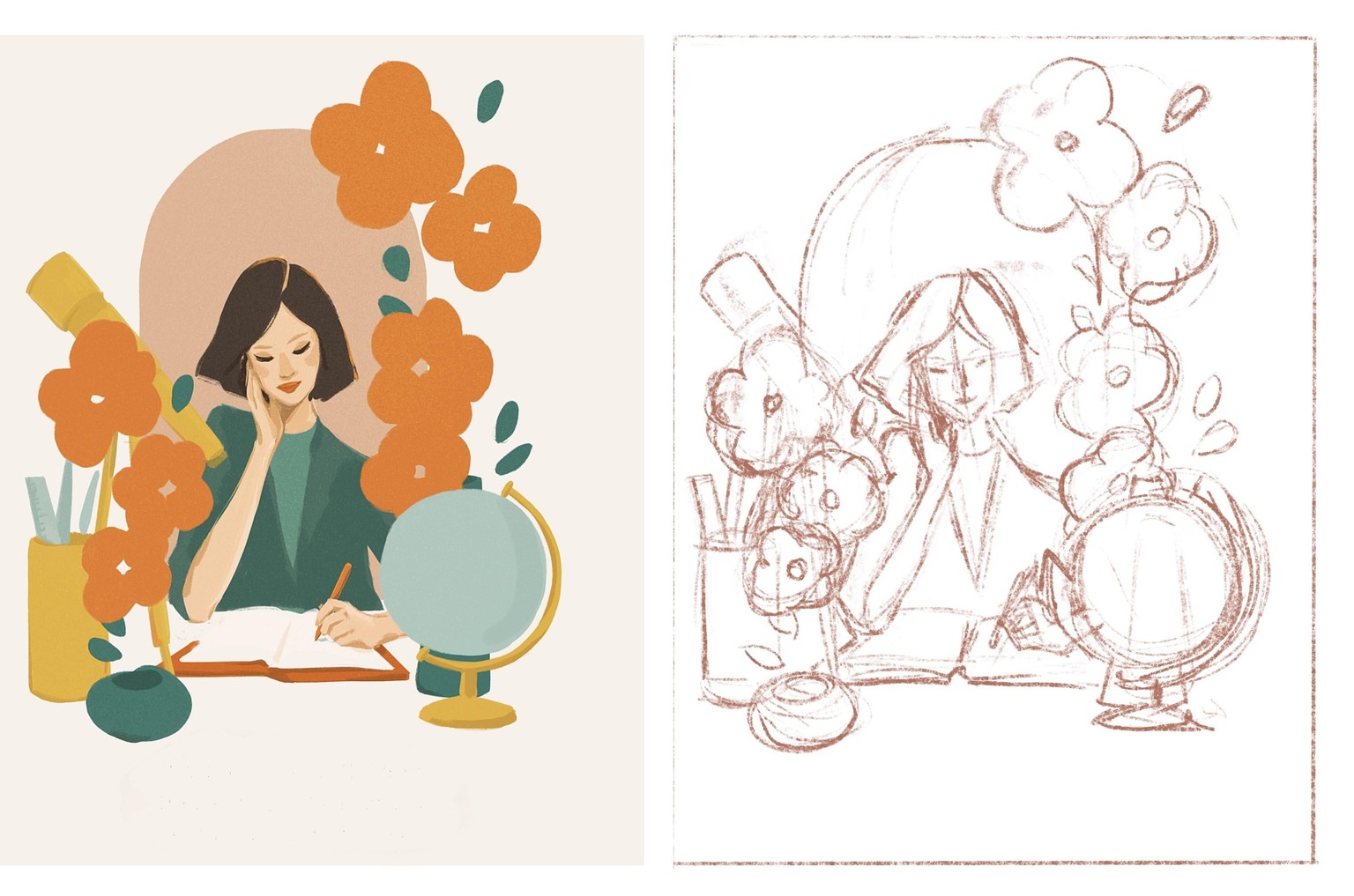 Drawing for Beginners with Mimi Chao - image 7 - student project