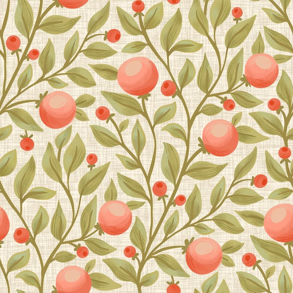 Elegant trailing botanical Pattern - image 1 - student project
