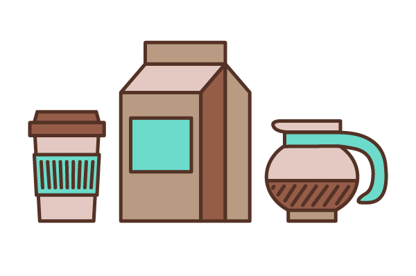 Coffee Set icons in Ai with Anne - image 3 - student project