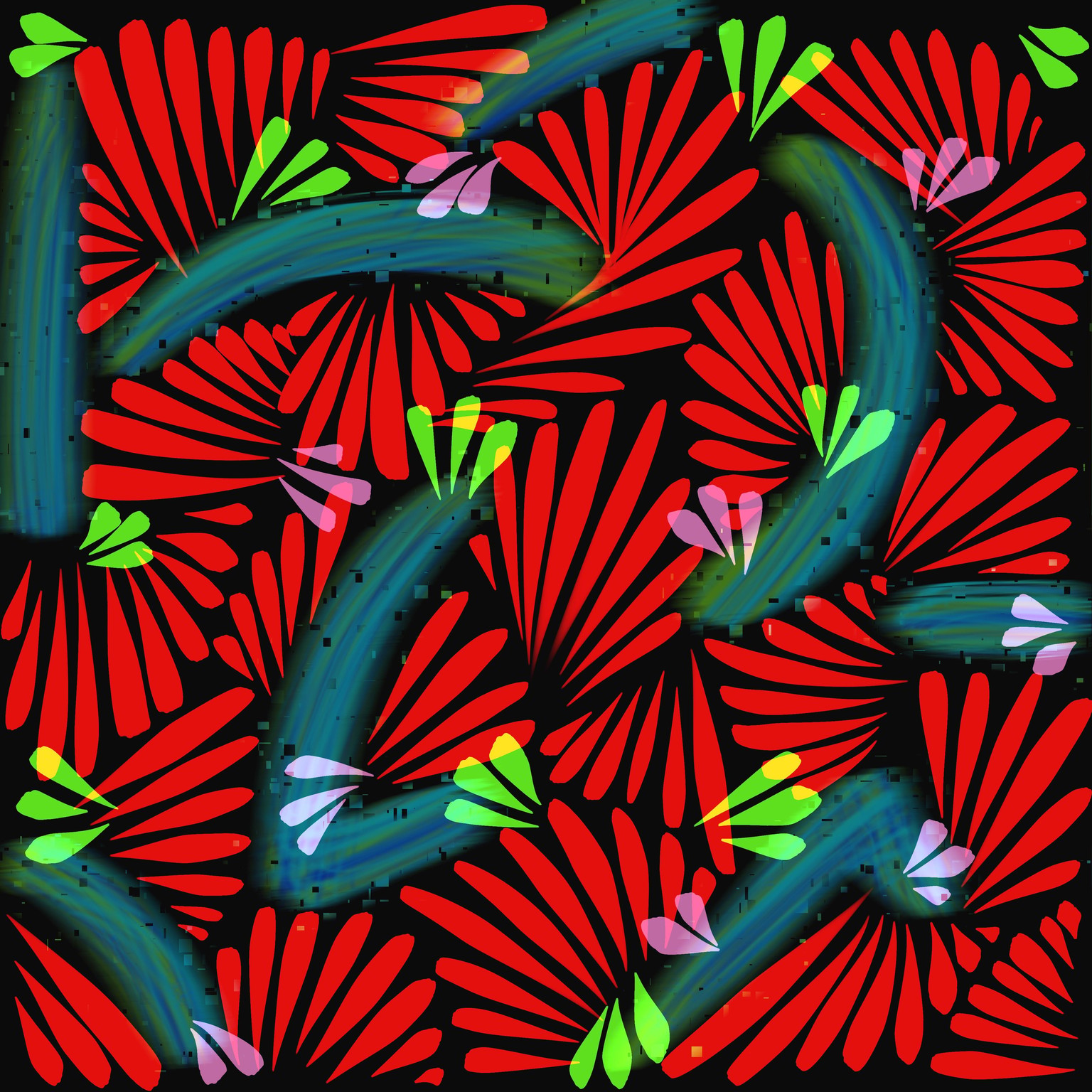 Abstract murals in Procreate - image 2 - student project