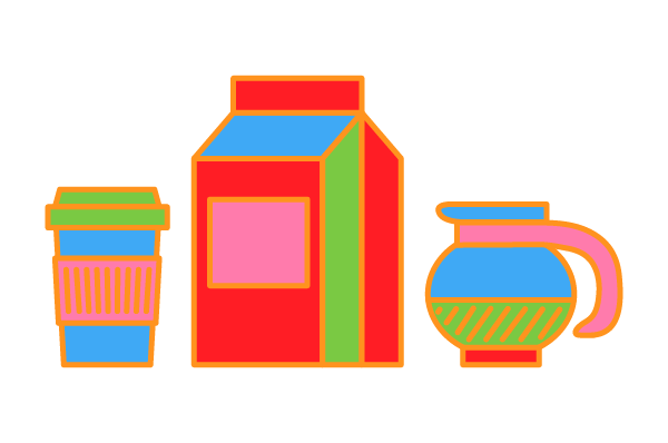 Coffee Set icons in Ai with Anne - image 1 - student project