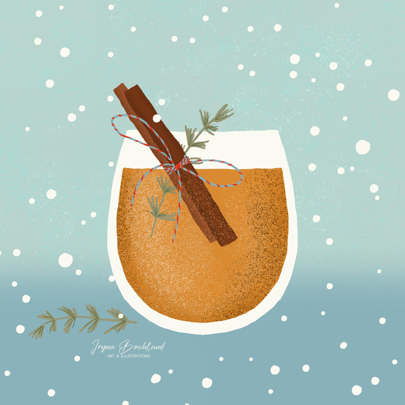 Minimalistic Christmas Cocktail with Maja - image 1 - student project