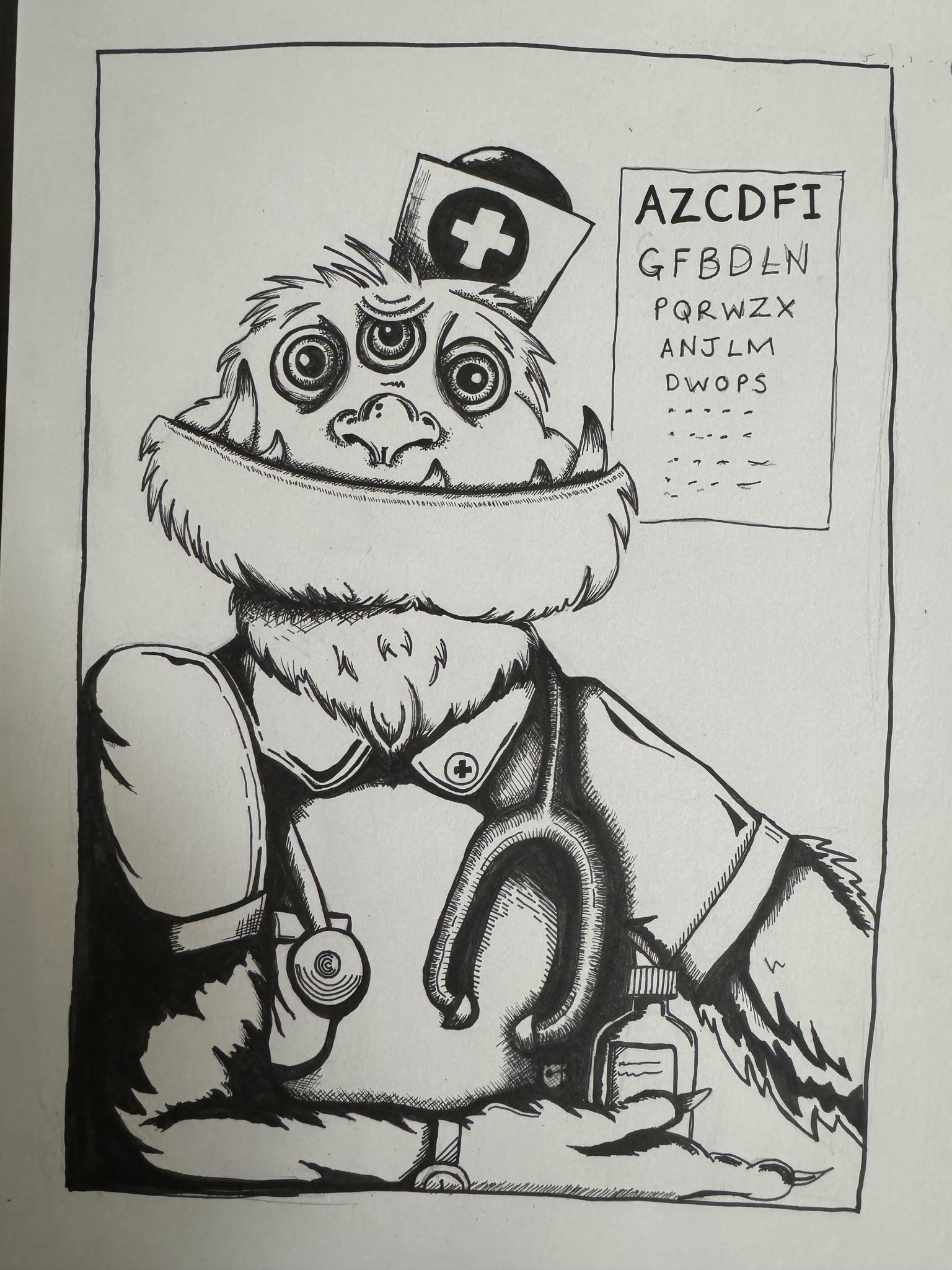 Exploring new pen & ink styles - image 2 - student project