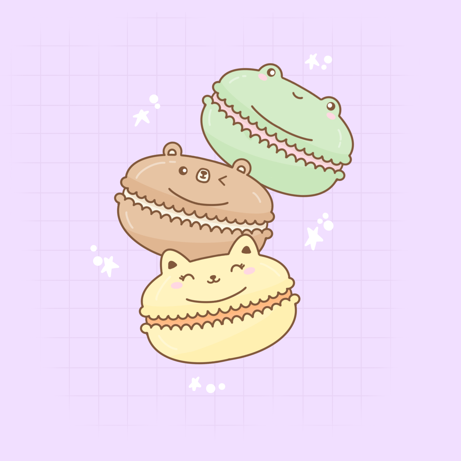Kawaii Macaroons - image 1 - student project