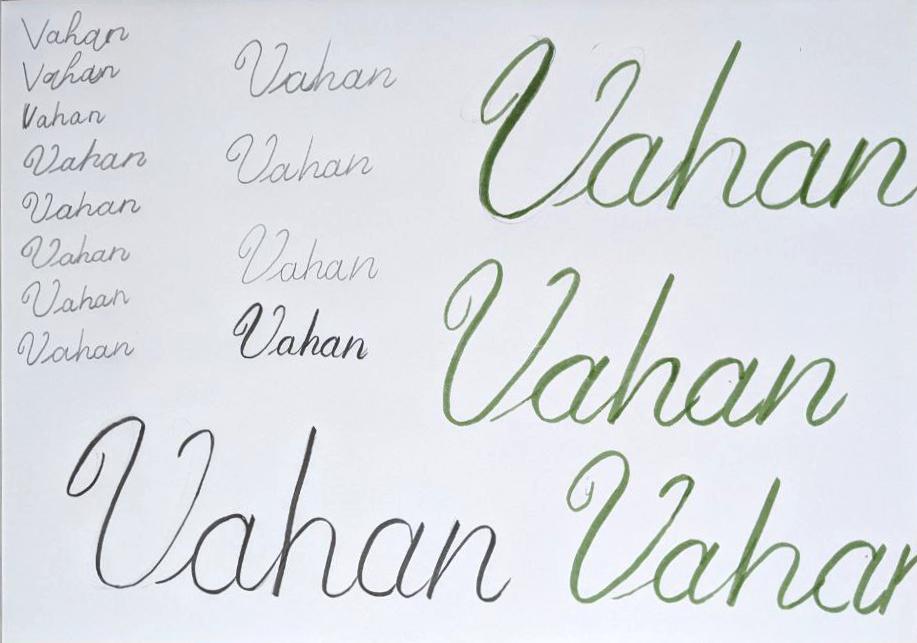 Practicing writing a name - image 1 - student project