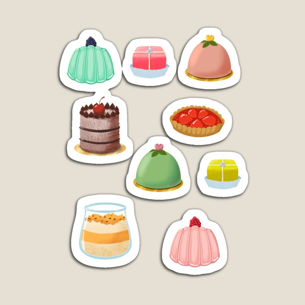 Patisserie stickers - image 6 - student project