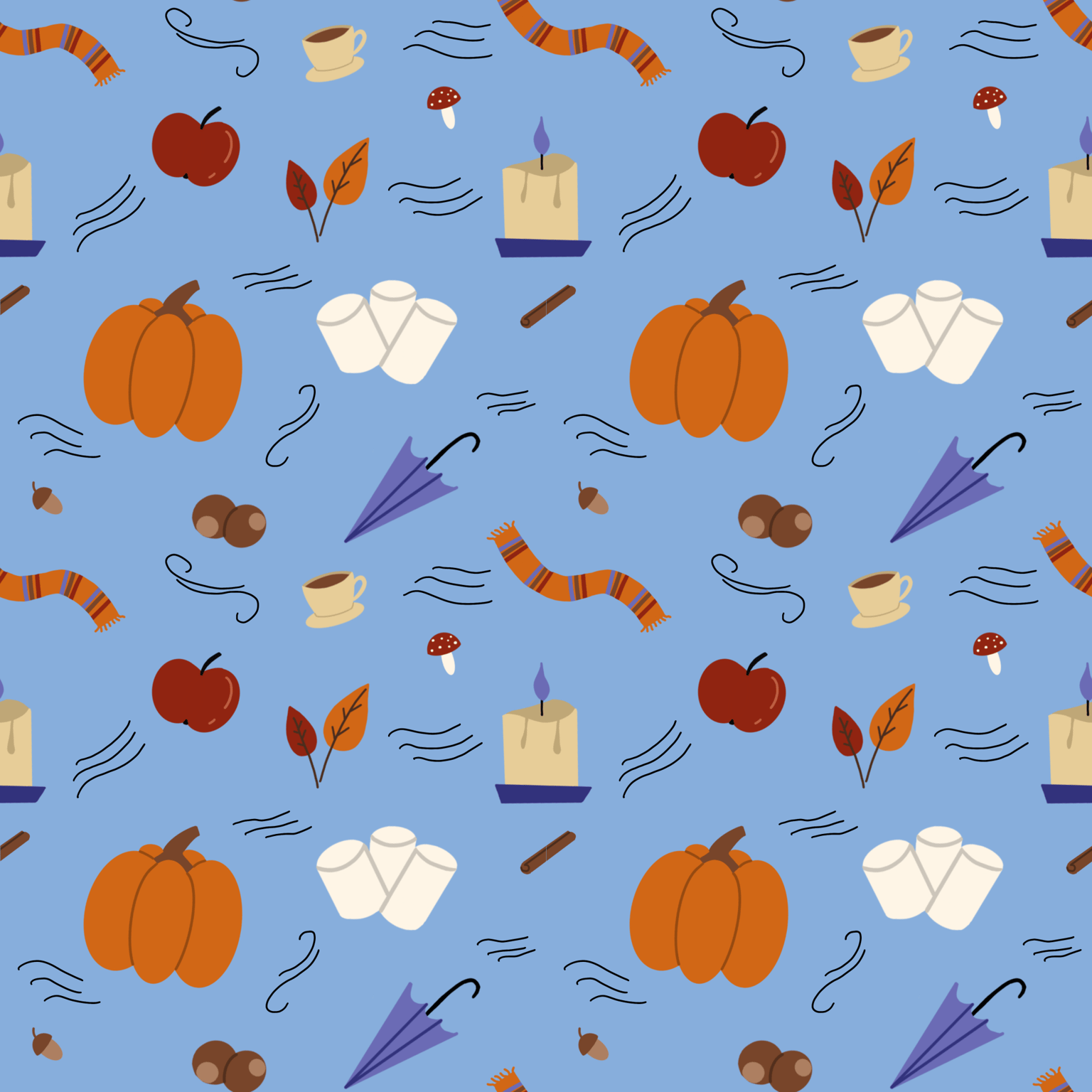 Seamless autumn - image 1 - student project