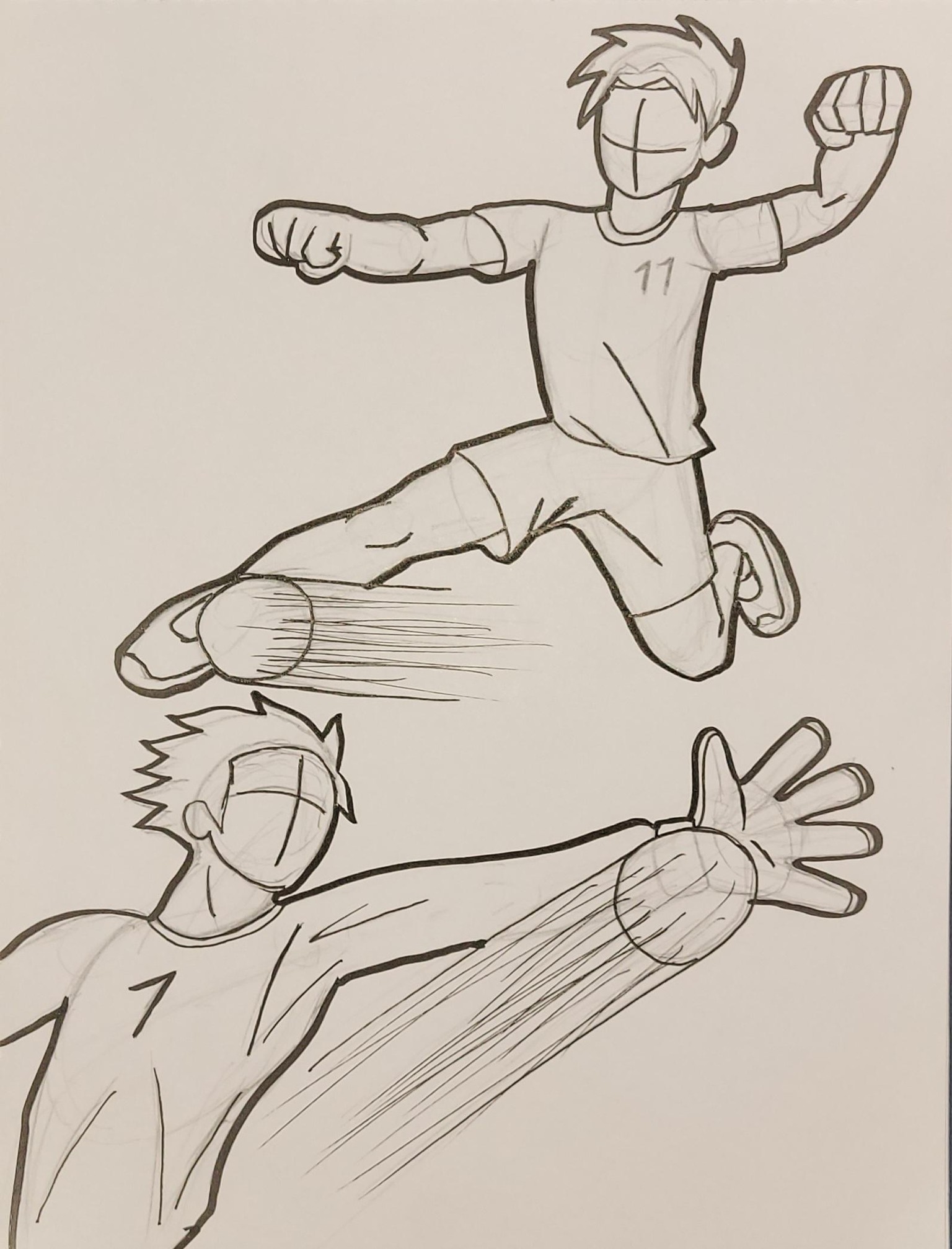 Soccer, MC and Fall poses - image 1 - student project