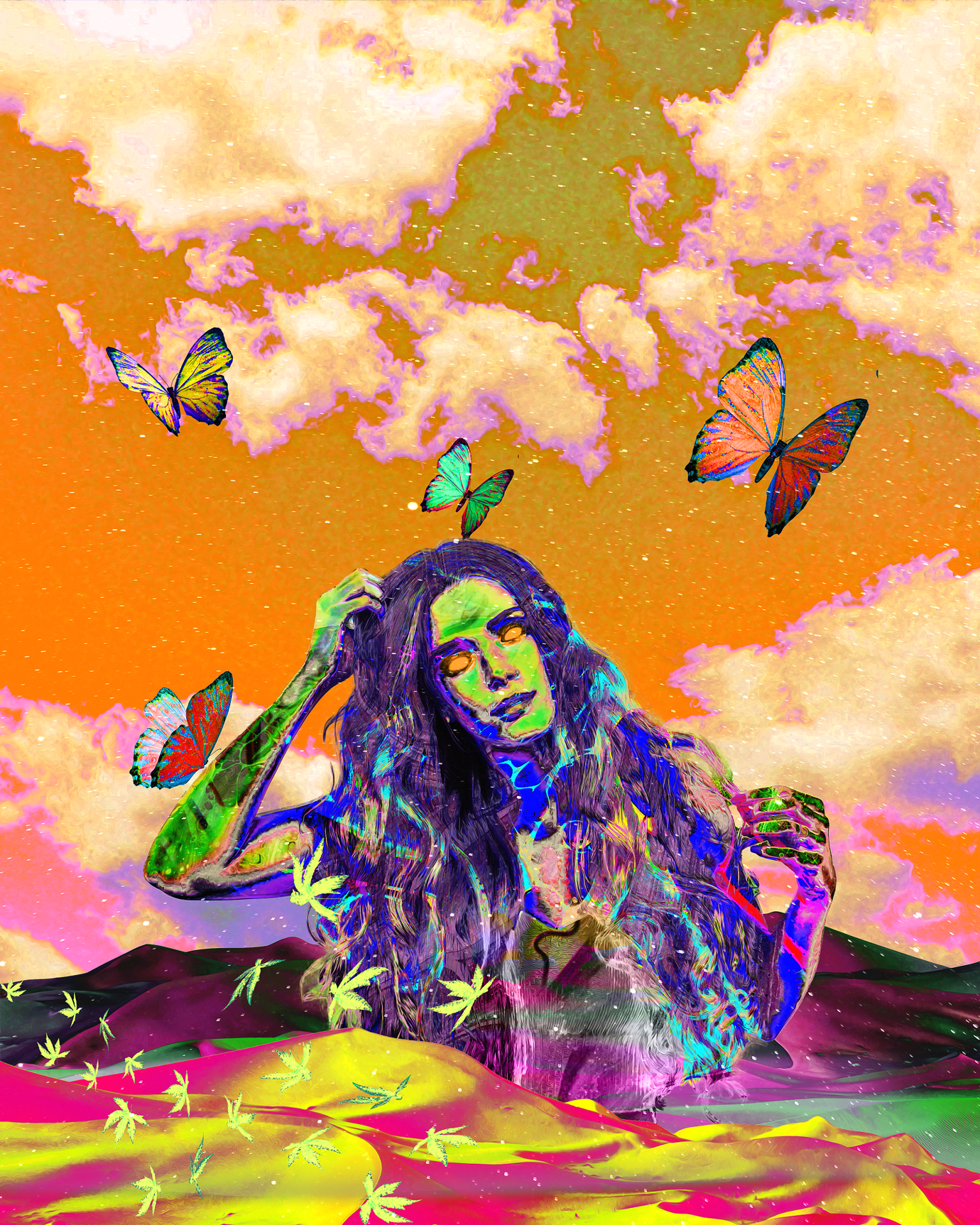 Glowing girl - image 1 - student project