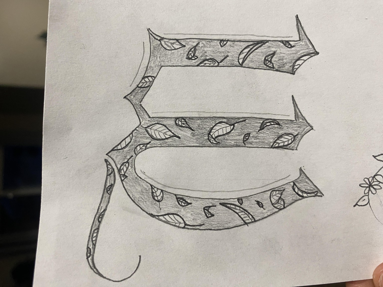 The Blue Castle Drop Cap - image 3 - student project