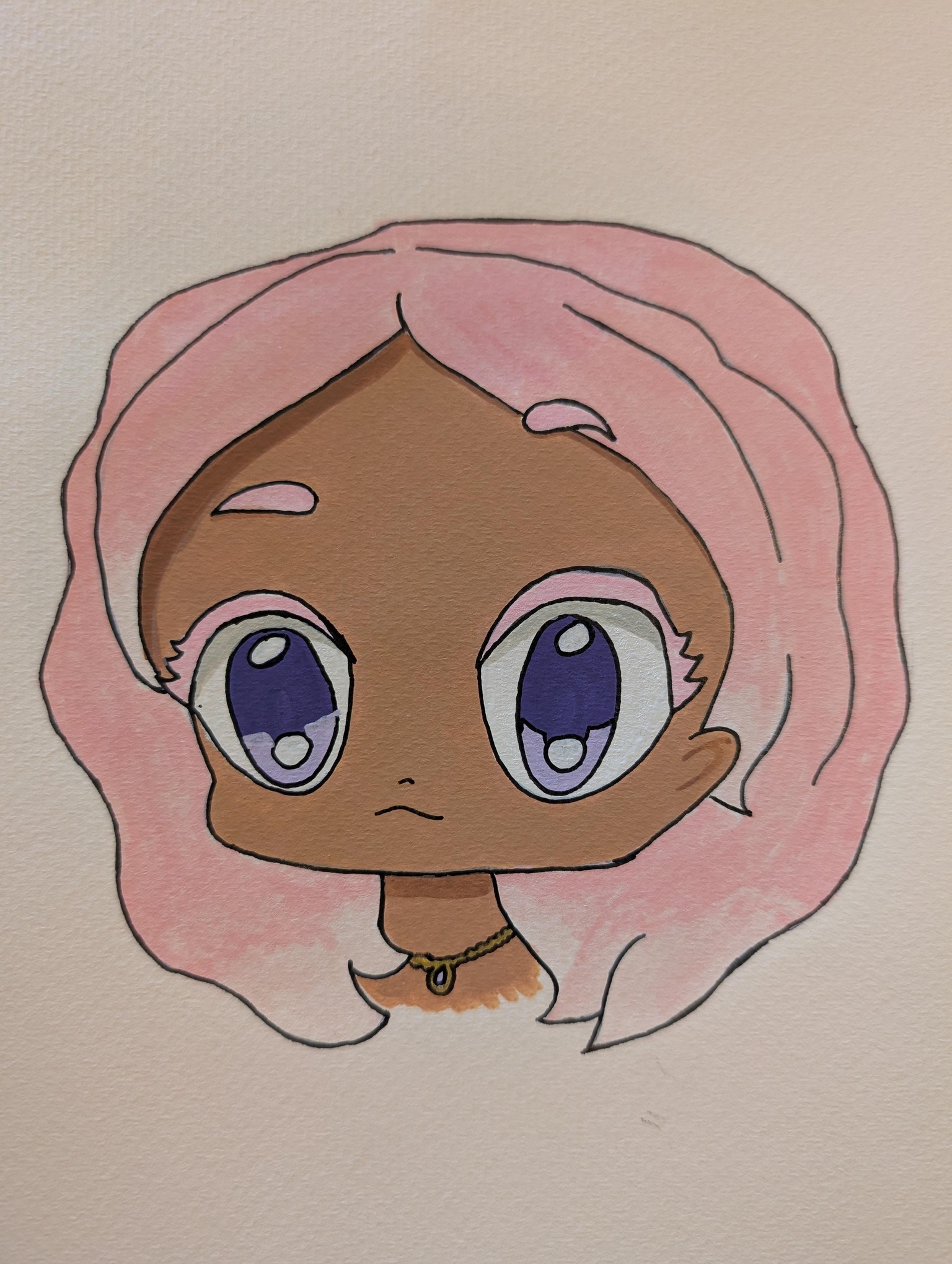 Chibi Portrait with Acrylic Markers - image 1 - student project