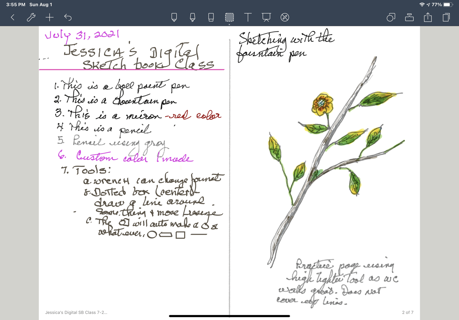Digital Class Notes - image 1 - student project