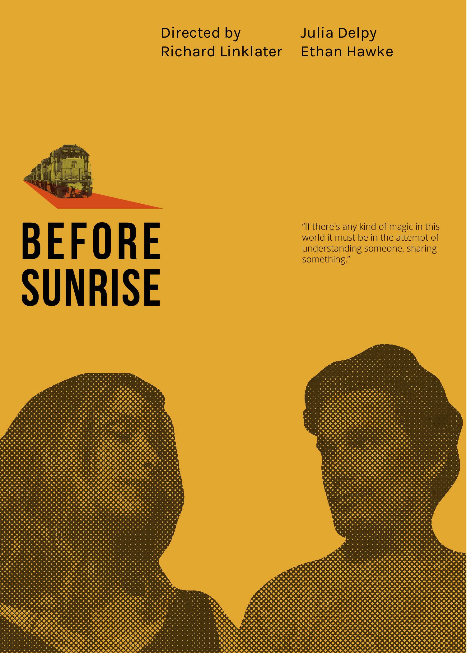 Before Sunrise - Movie Poster Rendition - image 3 - student project