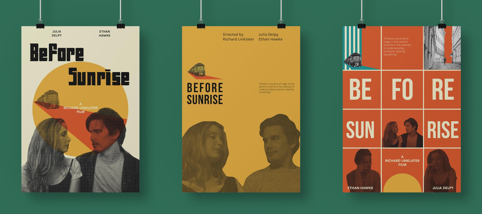 Before Sunrise - Movie Poster Rendition - image 1 - student project