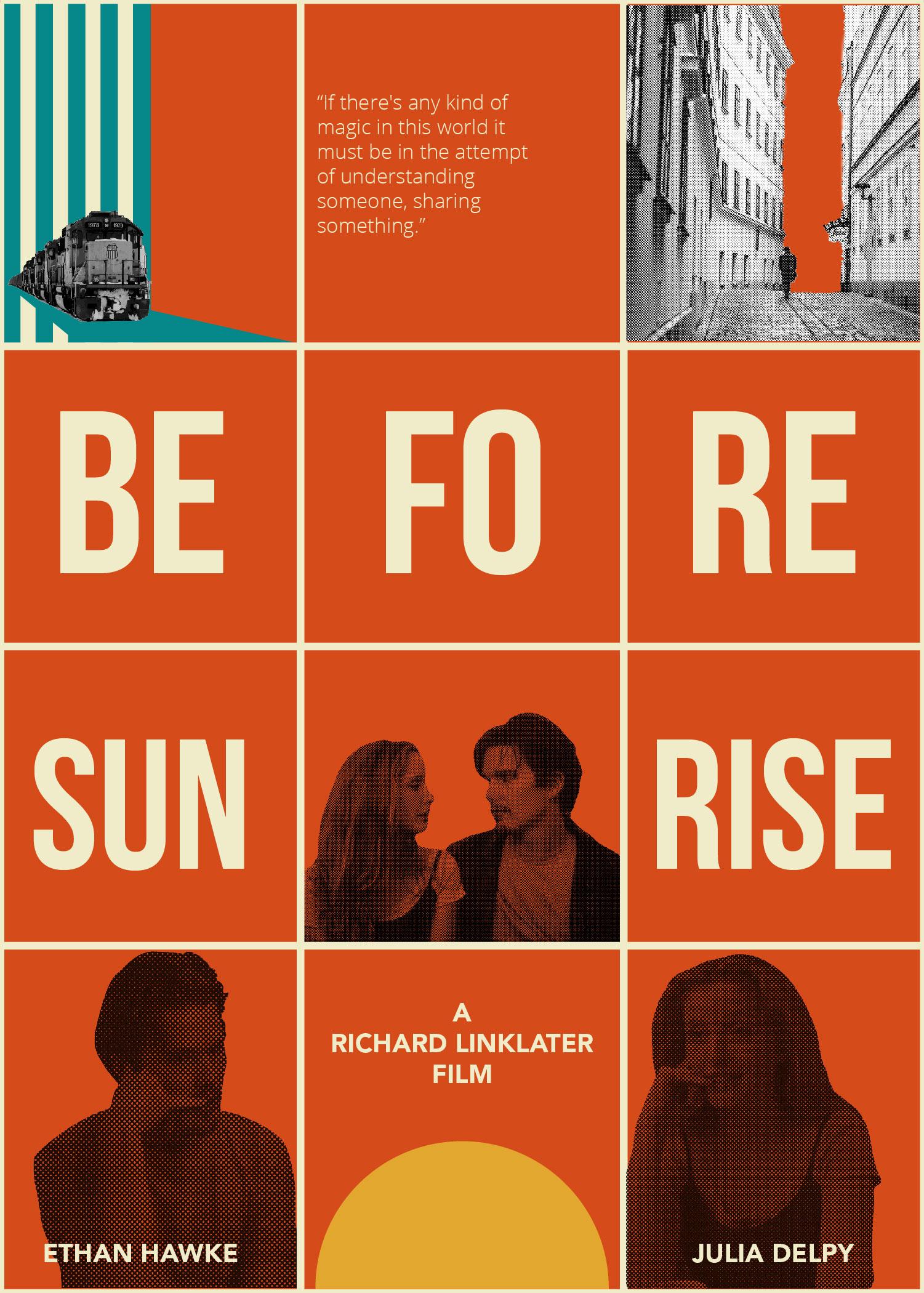 Before Sunrise - Movie Poster Rendition - image 4 - student project