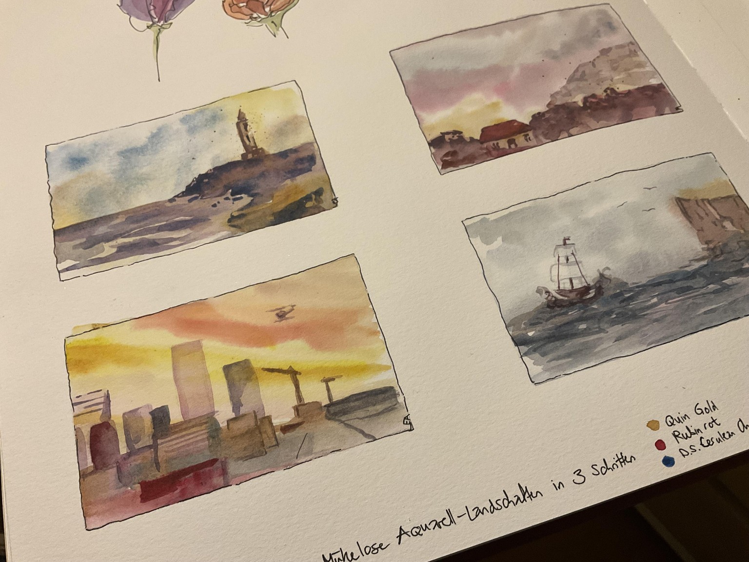 Mühelose Aquarell-Landschaften - image 1 - student project