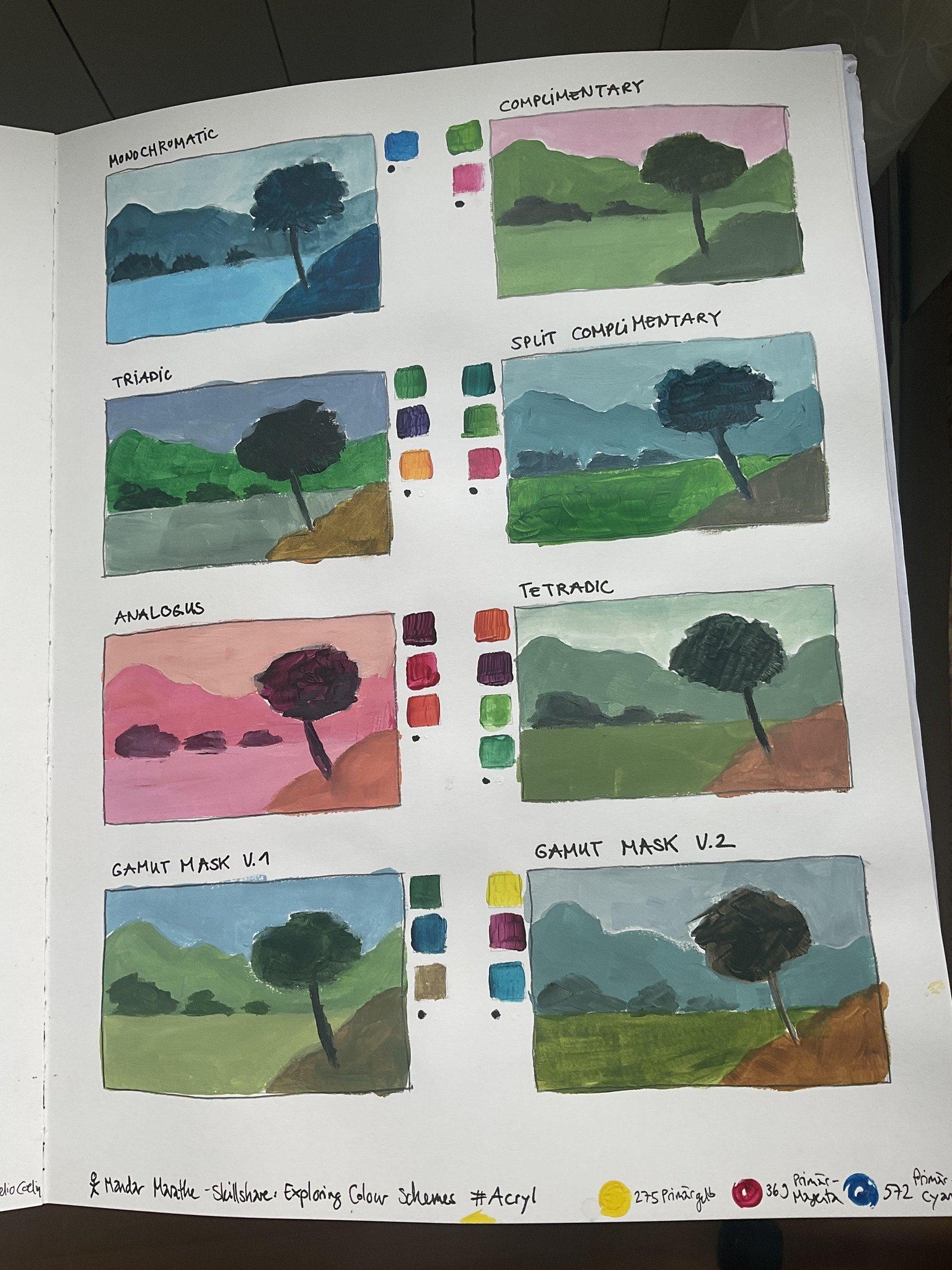 Colour Schemes #Watercolour #Acryl - image 2 - student project