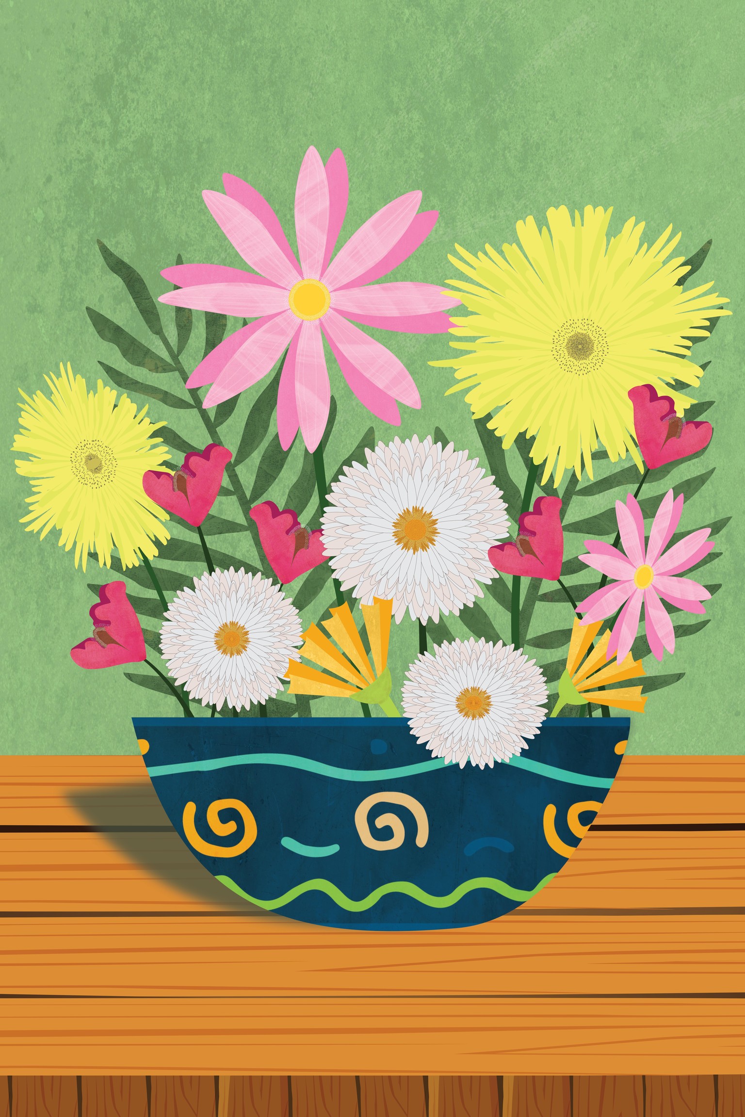 Floral Arrangement in Bowl - image 1 - student project