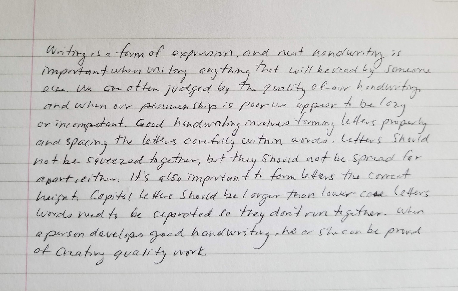 Handwriting Improvement - image 1 - student project