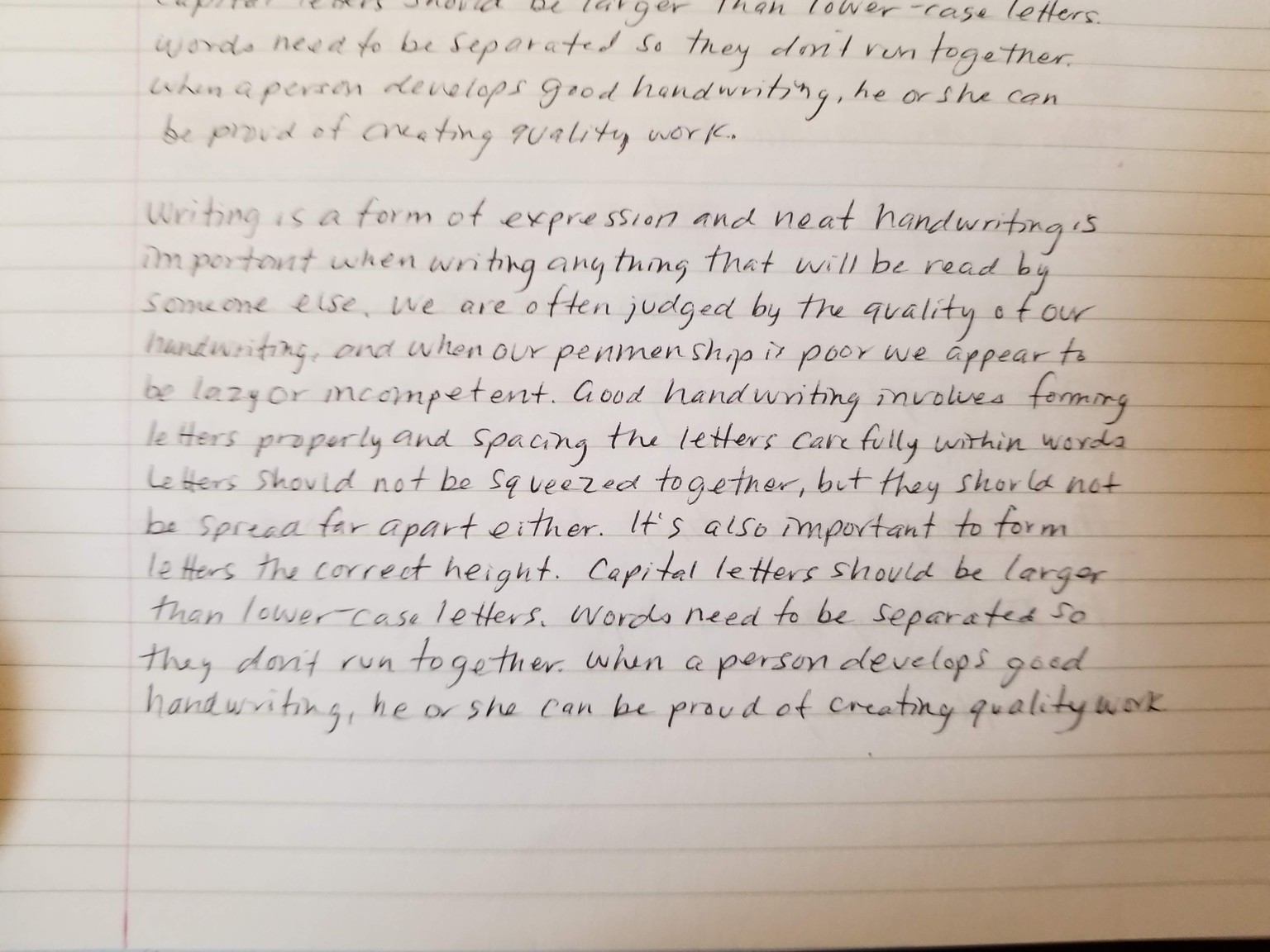 Handwriting Improvement - image 5 - student project