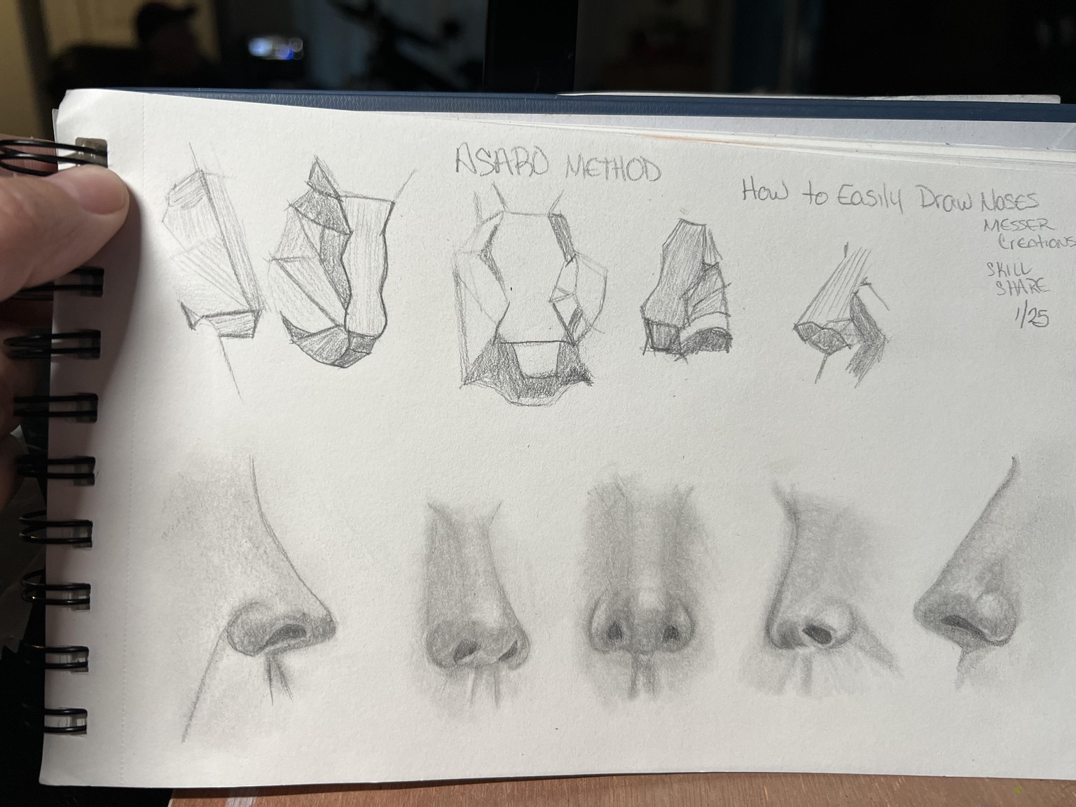 How to easily draw noses. Asaro method - image 1 - student project