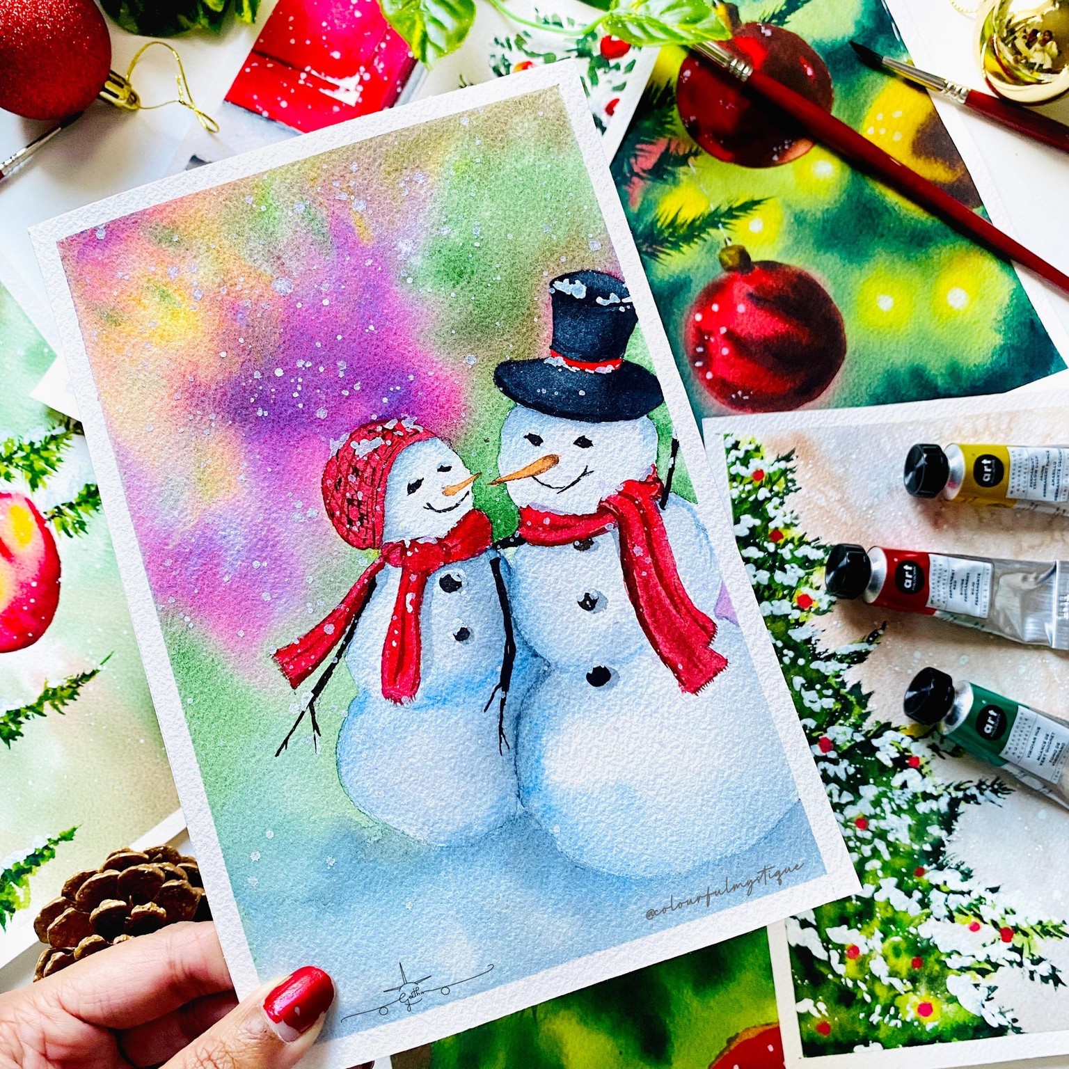 Countdown to Christmas with Watercolours - image 6 - student project