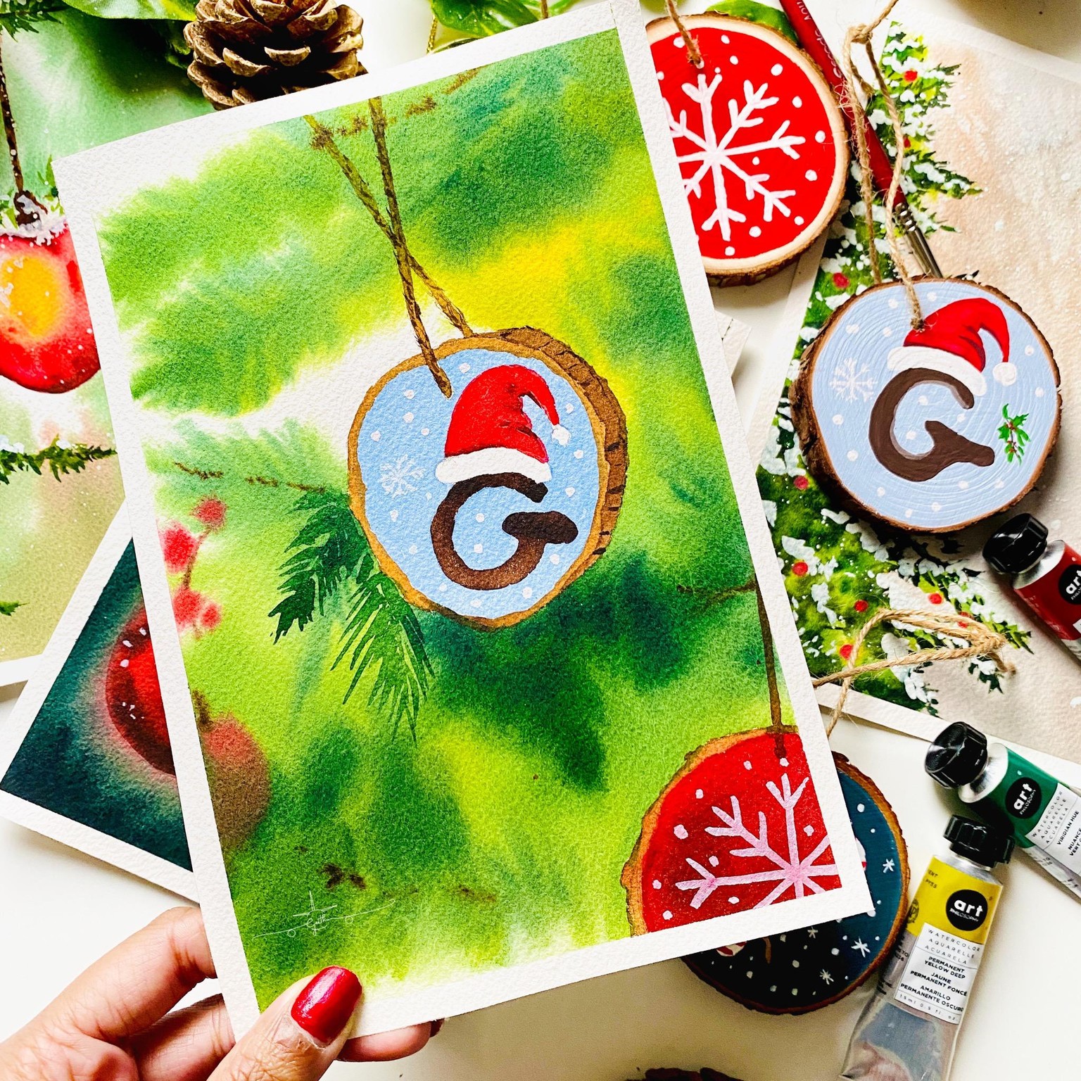 Countdown to Christmas with Watercolours - image 4 - student project