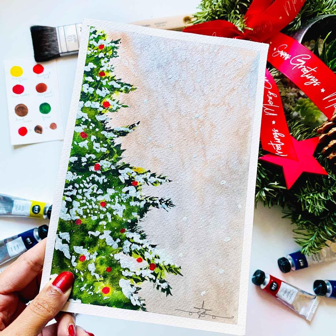 Countdown to Christmas with Watercolours - image 1 - student project