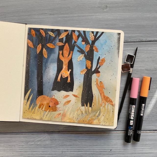 Autumn illustrations - image 1 - student project