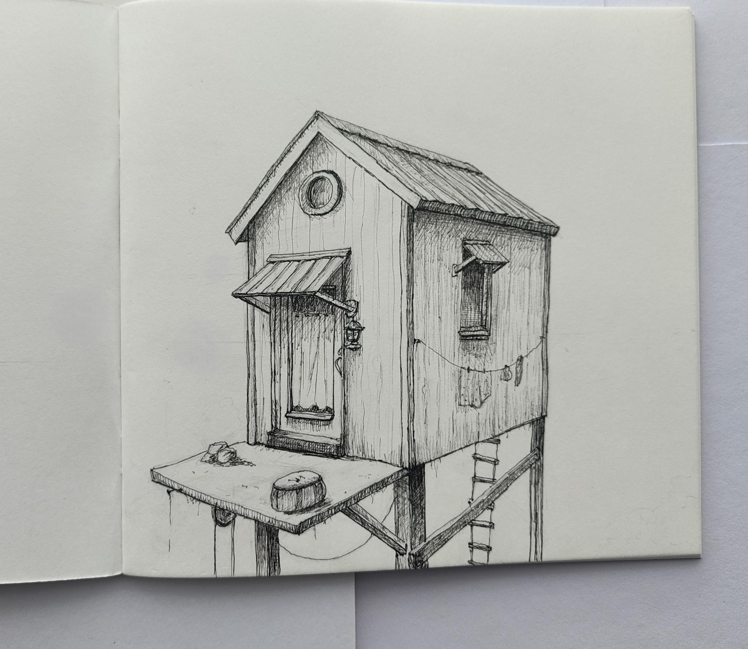 2 point perspective tiny house - image 1 - student project