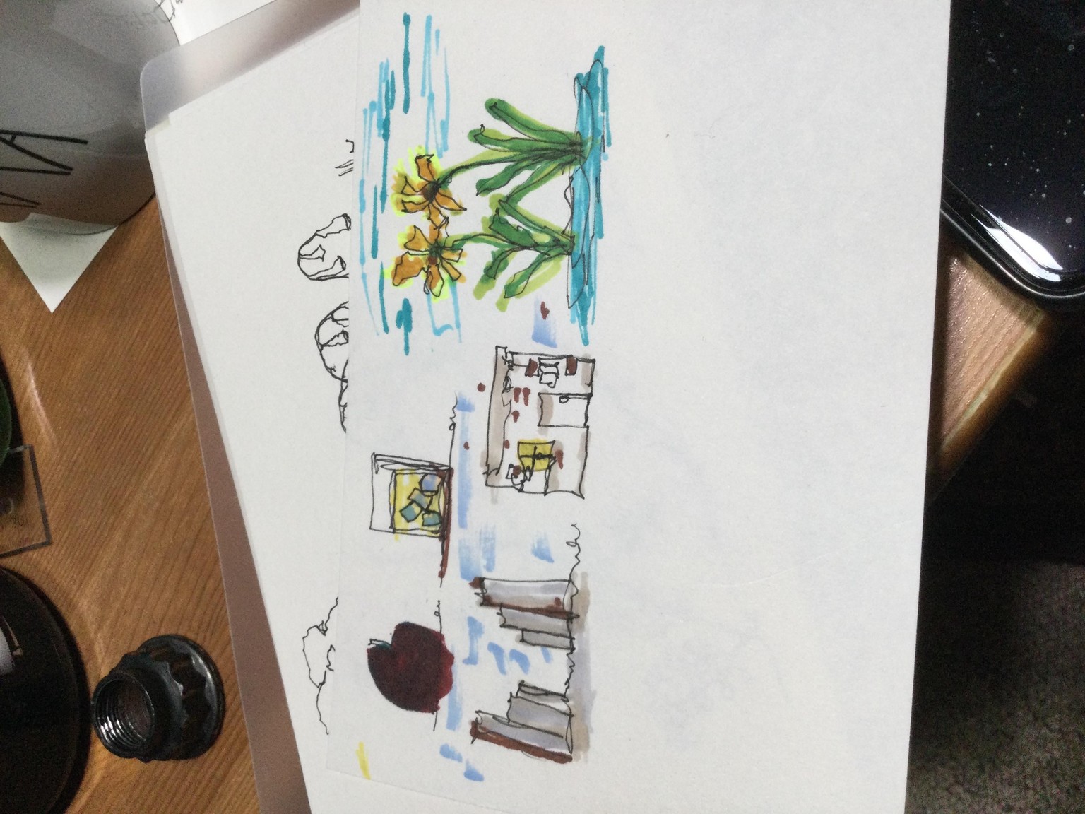 Loose sketching flowers - image 4 - student project