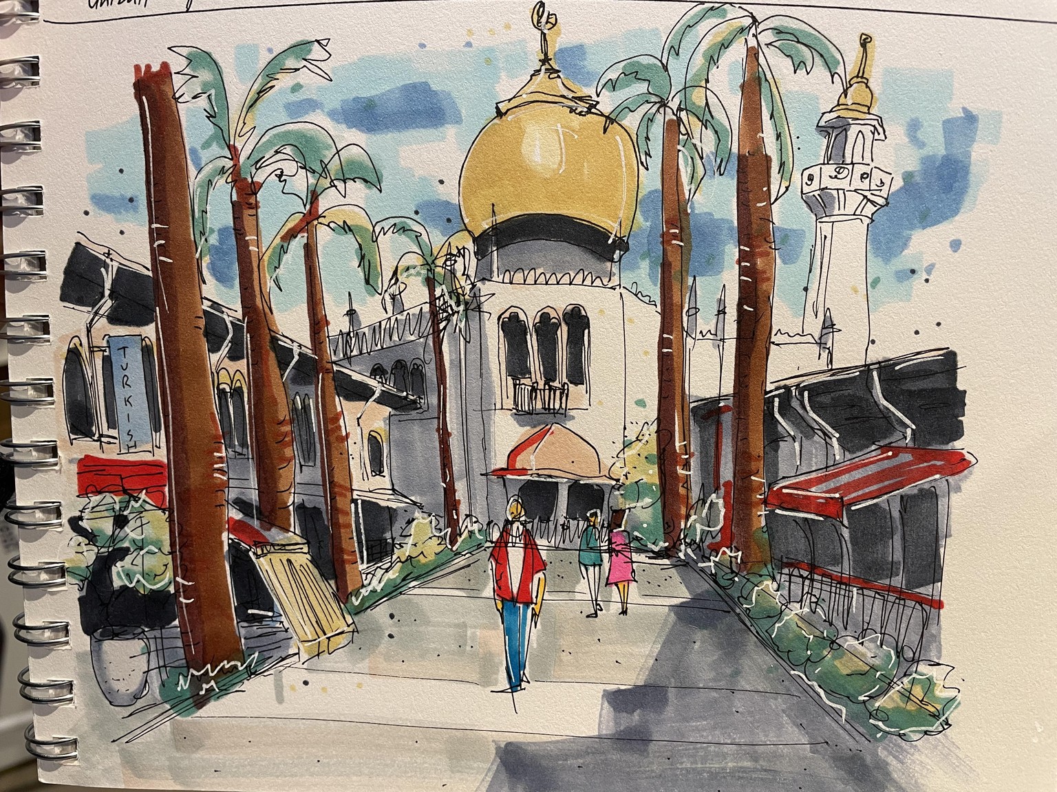 How to Draw on Location: An Urban Sketching Course - image 3 - student project
