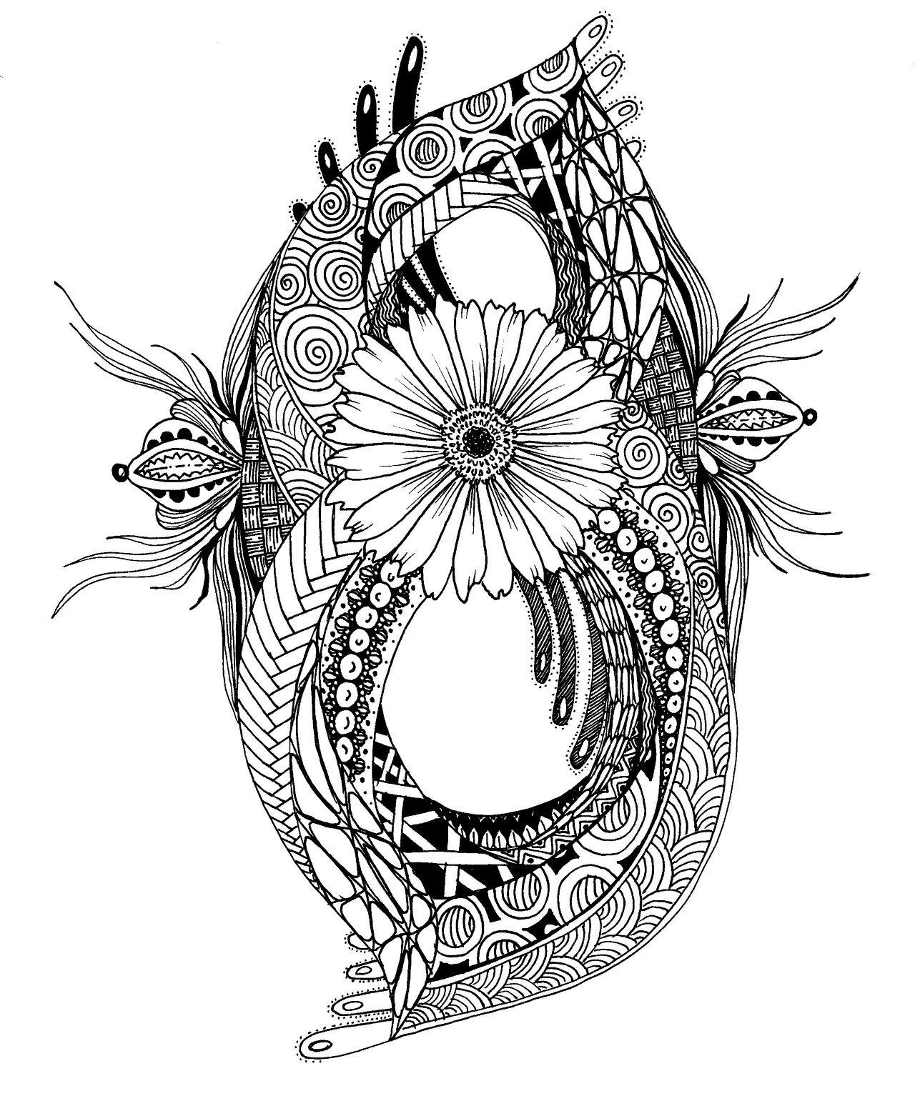 Number 8 based on simple patterns - image 1 - student project