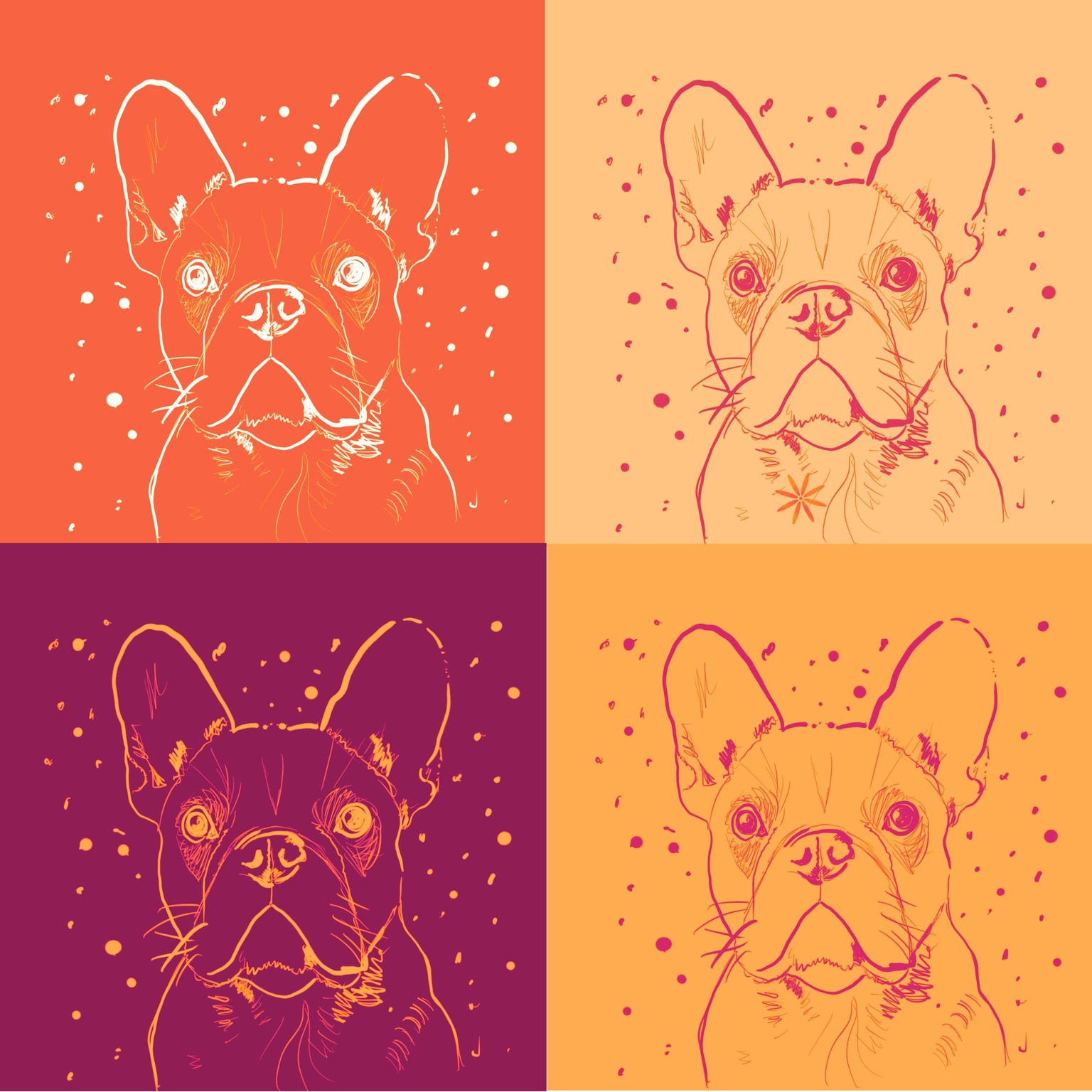 Pet portrait with Procreate - image 1 - student project