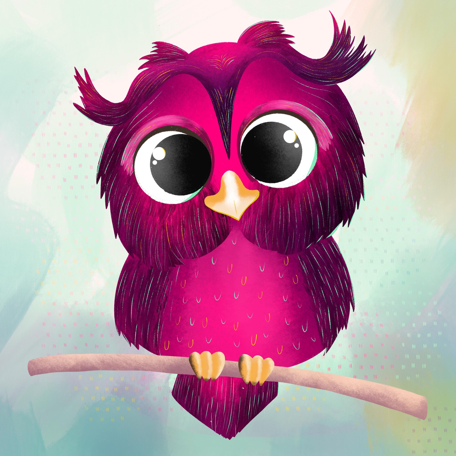 Cute pinky owl - image 2 - student project