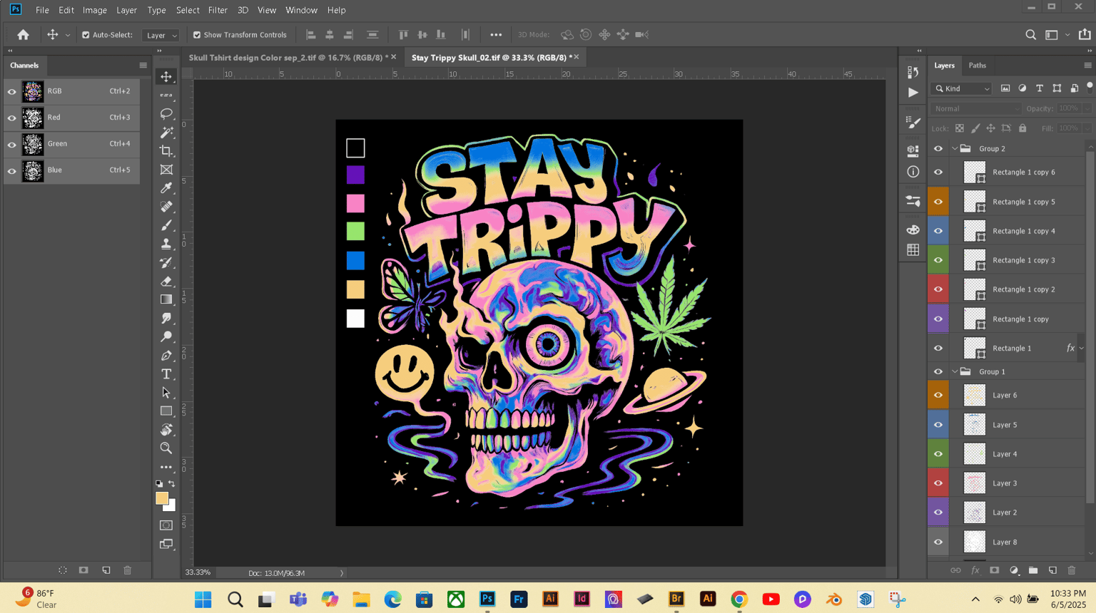 Stay Trippy Skull - image 1 - student project