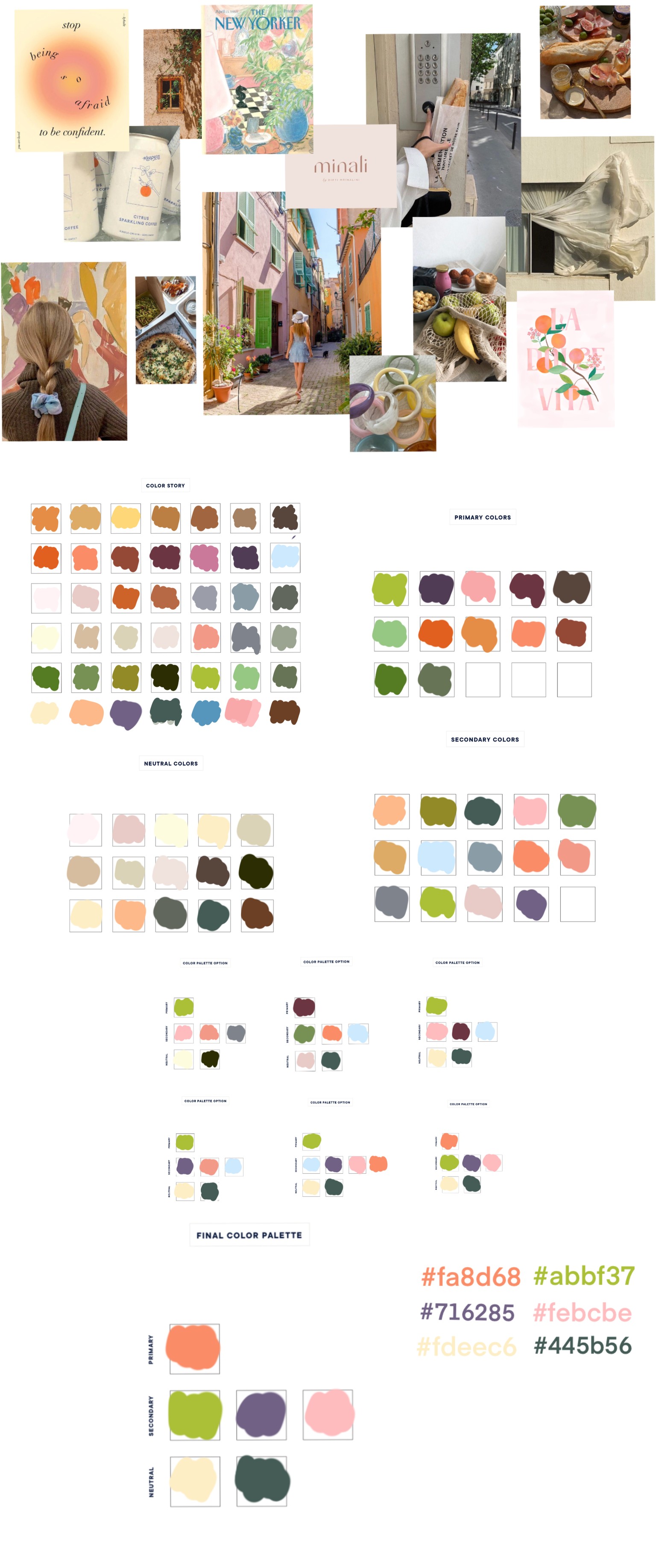 colour palette designed in procreate - image 1 - student project