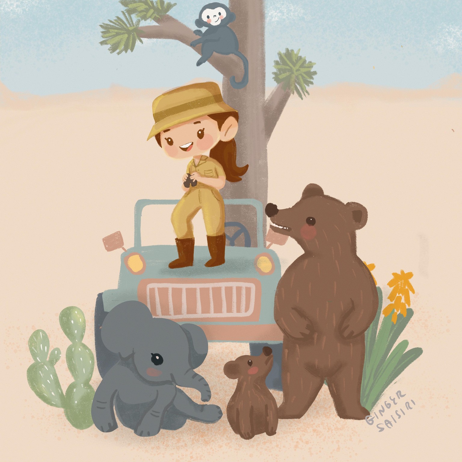 A poster illustration with Triangle composition project - image 2 - student project