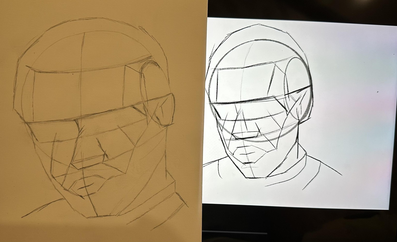 My first time trying a loomis method - image 8 - student project