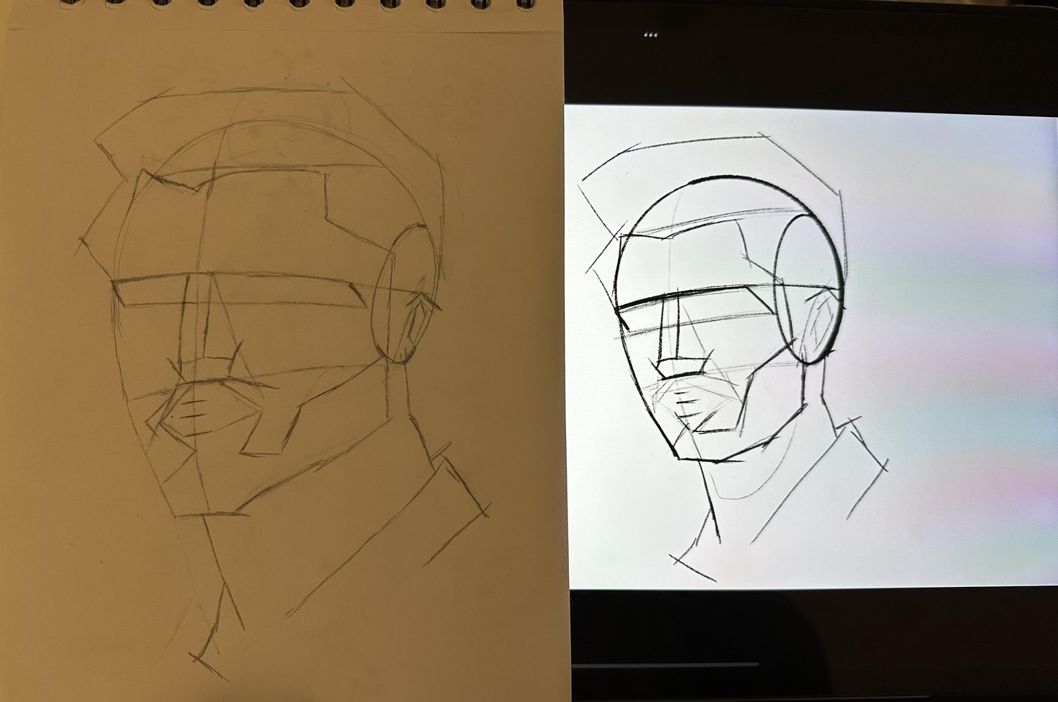 My first time trying a loomis method - image 1 - student project