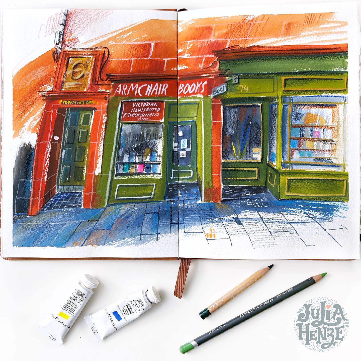 Draw with Me: Expressive Sketching with Gouache & Colored Pencils - Sample Proje - image 3 - student project