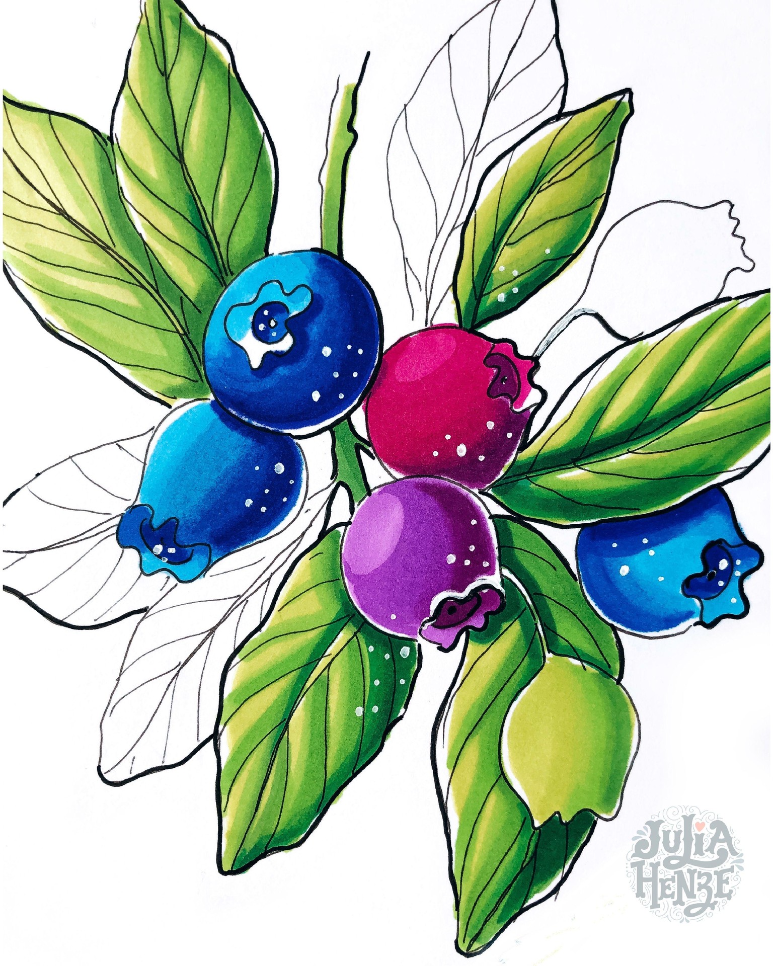 SAMPLE PROJECT | Drawing with Markers: Learn How to Sketch Expressive Fruits - image 3 - student project