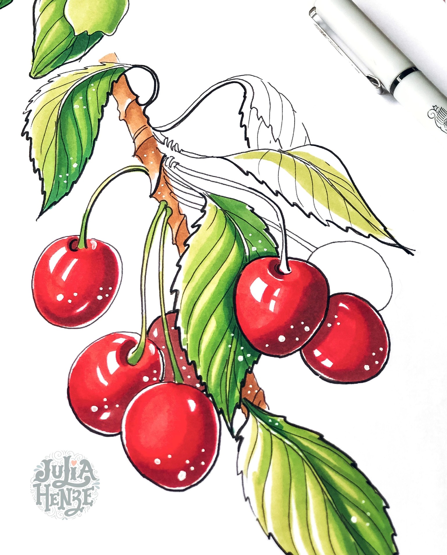 SAMPLE PROJECT | Drawing with Markers: Learn How to Sketch Expressive Fruits - image 4 - student project